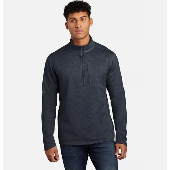 Mens The North Face Blue Skyline Fleece 1/4 Zip Jacket Coat - Size XL - Picture 1 of 7